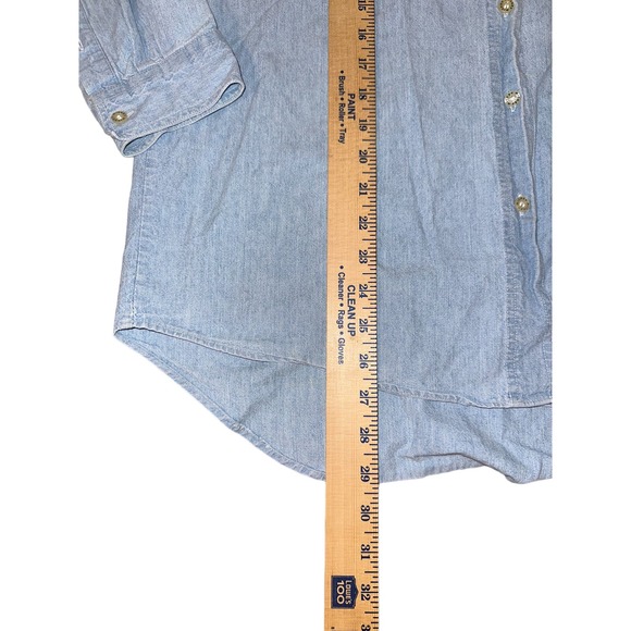 90's Disney Mickey Mouse Vintage Denim‎ Button Down Size: Large - Picture 4 of 5